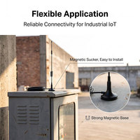 Antenne magnétique 4G LTE à gain élevé 9dBi 700-2700MHz SMA Mâle Omni Externe avec câble RG174 de 3m pour Routeur Passerelle IoT Industrielle