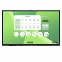 Pizarra Interactiva Educativa de 55/65/75/86 Pulgadas Ultra HD 4K LED, Pantalla Plana Inteligente para Enseñanza Escolar con 50 Puntos Táctiles