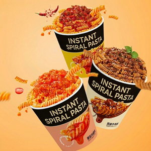 Precio de Fábrica <span class=keywords><strong>Pasta</strong></span> Fusilli Refinada de 2 Minutos, <span class=keywords><strong>Pasta</strong></span> Instantánea <span class=keywords><strong>Fresca</strong></span> con Crema de Res en Vaso - Product Image 2