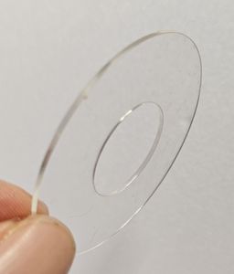 <b>Thickness</b> 1mm Clear Laser Cut Acrylic <b>Ring</b> Shape 50mm Round Guangdong Made A4 Sample Size - Product Image 2