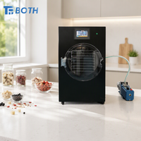 Machine de lyophilisation automatique à haute efficacité commerciale, série HFD, avec pompe pour grains de café, feuilles de thé, épices, herbes et fleurs