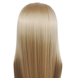 Cabeza de Maniquí con Cabello Sintético para Tejer Pelucas, Cosmetología, Estilismo, Peluquería, Moda, Salón, 20 Pulgadas, Unisex - Product Image 3