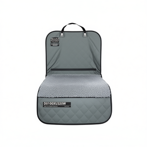 Housse de siège arrière de voiture pour chien Dirty Dog D0100XU320W, gris froid, en polaire, protection de siège pour animaux de compagnie - Product Image 1