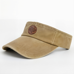 Gorra de Visera Personalizada con Logotipo de PU para Mujer, Gorra de Lona de Algodón para Verano, Pesca, Viajes al Aire Libre, Unisex para Adultos - Product Image 2