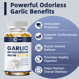 Capsule di Aglio 3000MG a Marchio Privato OEM, Integratori per il Supporto Immunitario e la Salute del Corso Sanguigno negli Adulti - Product Image 3