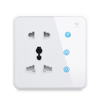 Interrupteur tactile intelligent Tuya/Zigbee US EU et UK, prise murale Wifi multifonction pour maison intelligente