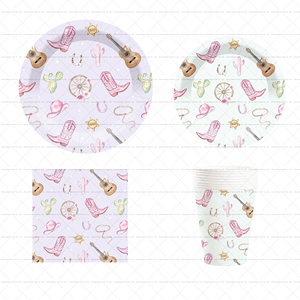 Damai Boho - Vajilla Desechable para Fiesta Vaquera del Oeste, Platos, Servilletas, Tenedores, Decoración para Fiesta Temática del Salvaje Oeste, para 8 Personas - Product Image 4