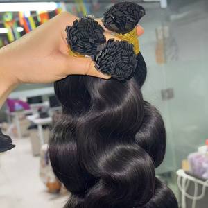 Extensiones de Cabello Humano Remy Virgen Natural con Punta K, Ondulado y Liso, Cutícula Alineada, Venta al por Mayor - Product Image 5