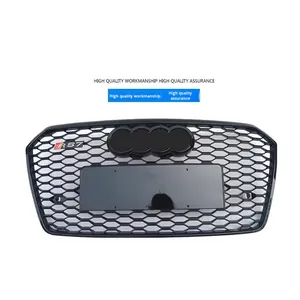 Grille de calandre en nid d'abeille noire brillante style RS7 pour A7 2016-2018, état neuf, en ABS, modification RS7, grille en nid d'abeille ABS - Product Image 3