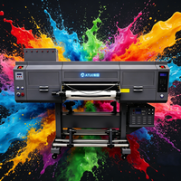 Precio de Fábrica, Nueva Impresora UV DTF de 60 cm, Todo en Uno, Cabezales I3200, Tinta UV, Máquina de Impresión de Adhesivos Automática ATUE, 1 Año de Garantía