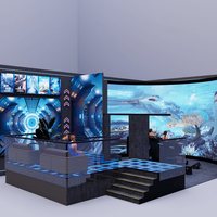 Usine de Guangzhou Écran incurvé immersif 3D 4D 5D 7D 9D Théâtre Simulateur de mouvement Cinéma orbital
