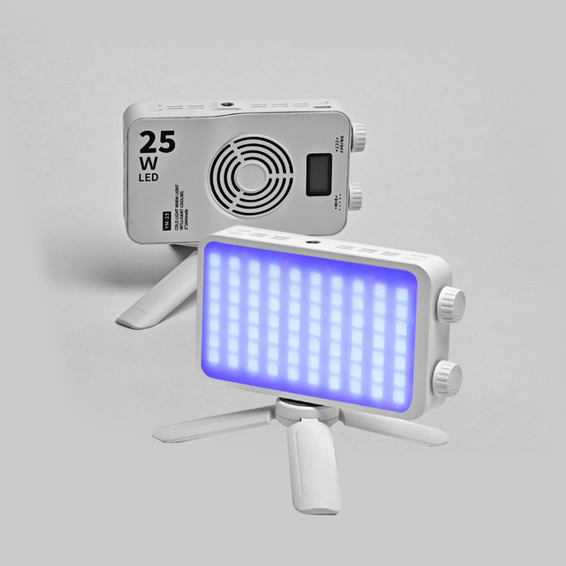 Portable Mini LED Fill Light Adjustable Brightness Color Temperature Plastic for Photography Video Vlog Phone Camera Selfie Use