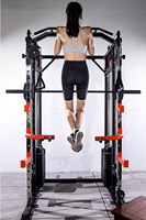 DINUO – Rack de musculation multifonctionnel en métal de qualité commerciale avec accessoires pour entraînement complet du corps à domicile ou en studio, capacité maximale 350 kg