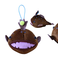 Peluches Porte-clés Personnalisé Série Animaux Sous-Marine Moelleux Écologique 3 Pouces Griffe Machine Poupées
