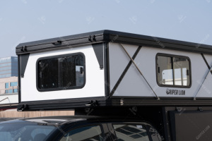 Carpa Rígida de Aluminio para Techo de Camioneta, para las Cuatro Estaciones, con Soporte para la Cama que Soporta el Peso de 2 Adultos - Product Image 5