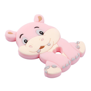 Mordedor de Hipopótamo Adorable para Aliviar las Encías, de Silicona de Grado Alimenticio, Apto para Hervir en Agua, para Bebés de 0 a 24 Meses - Product Image 3