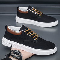 Chaussures décontractées en toile pour hommes, personnalisables en gros, baskets grises tendance, légères, confortables pour la marche en extérieur