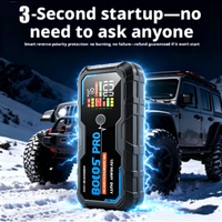 Démarreur de secours robuste 12V 16000-20000mAh avec crête de 2000A, booster au lithium pour camions, SUV, flottes, urgences, OEM