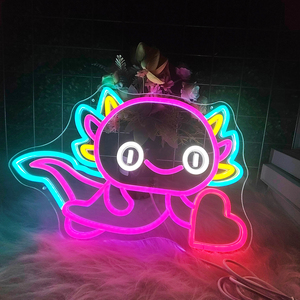 Colorful Fish Neon <b>Sign</b> <b>Lights</b> Custom Multi-Color Remote Control Wall Mountable Baby Gift Home Party Car Companies Event Decor - Product Image 1