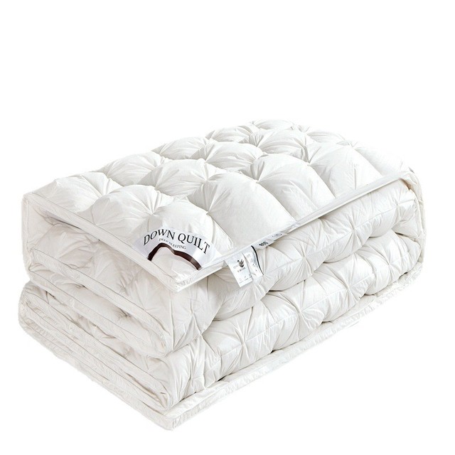 ChamXue Down Duvet White Goose Down Quilt Insert  Duvet Down Comforter Thickened Pure Cotton Weaving Flower Pulling Soft Thick