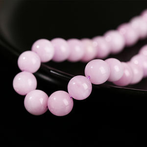 JD GEMS Grosir Manik-manik <span class=keywords><strong>Kunzite</strong></span> Ungu Alami Bulat untuk Perhiasan Gelang Kristal, Perlengkapan DIY - Product Image 3