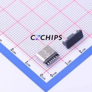 TYPE C-DB-106PWB USB Connector Through hole Component (THT) Connector Type-C Female Through Hole 6P - Product Image 2