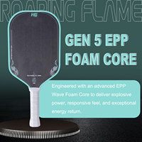 Raket Pickleball HG Sports BaoHG Fire 2 16mm dengan Inti Busa Gelombang EPP Gen 5, Permukaan Serat Karbon