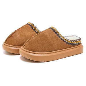 Femmes hommes pantoufles plate-forme Mini bottes hiver <span class=keywords><strong>Mules</strong></span> confortable peluche fausse fourrure moelleux fourrure chaud maison chaussures intérieur extérieur pantoufle - Product Image 6