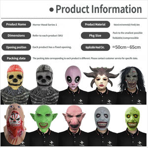 Máscara de Terror Zombie Ghost Face - Serie de Accesorios para Disfraces de Halloween, Fiestas y Eventos Transfronterizos - Product Image 4