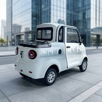 Tricycle électrique à basse vitesse, carrosserie fermée, châssis en acier robuste, 2 places, mini camionnette pour le transport de petites charges