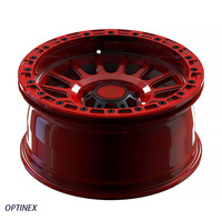 Jantes forgées à rebord profond True Beadlock tout-terrain rouges 16-22 pouces 6x139.7 6x135 6x120 6x114.3 pour Wrangler Ford F150 Raptor Bronco