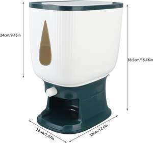 Seau à riz de type presse tendance 10 kg, vente chaude 2025 - Product Image 4