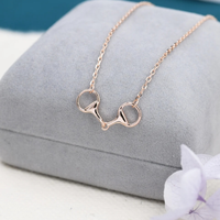 Vente en gros Best Seller Snaffle Bit Colliers Fer à cheval Charme Cheval Acier inoxydable 316L Sans ternir Collier équestre Bijoux