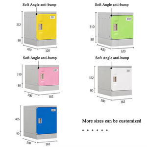 Casier multi-portes en plastique coloré et bien organisé, facile à identifier, avec compartiments numérotés pour les écoles et les gymnases - Product Image 6