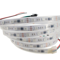 Qualité supérieure Longueur personnalisée Blanc Noir PCB rbg bande lumineuse led 20m 30m 60m 12v Bande lumineuse flexible