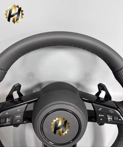 Volant de direction en cuir et fibre de carbone de luxe en forme de D pour <span class=keywords><strong>Audi</strong></span> <span class=keywords><strong>A1</strong></span>-A7 A3/A4/A5/A6, modification et mise à niveau avec design sportif - Product Image 3