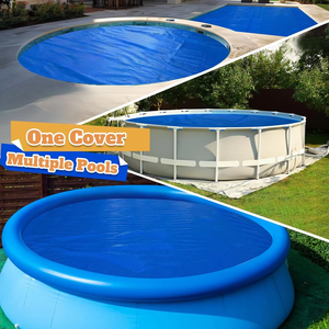 Couverture de piscine solaire en film PE épaissi Damary avec fonction de sécurité pour piscines hors sol et enterrées OEM - Product Image 3