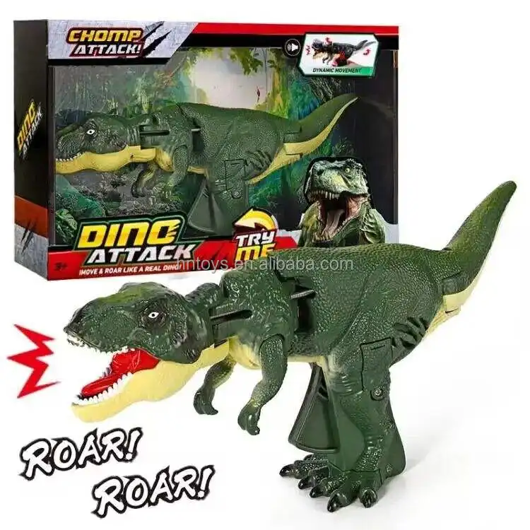 Penjualan terlaris 29cm capit pemicu t-rex tekan dinosaurus mainan Fidget dinosaurus mainan dinosaurus