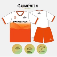 Pakaian Tenis Lengan Pendek Pria & Wanita, Celana Pendek Olahraga Cepat Kering, Seragam Pickleball Custom untuk Latihan & Pertandingan, Setelan Bulu Tangkis