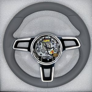 Volant sport en fibre de carbone véritable mate avec bouton <span class=keywords><strong>SC</strong></span> pour <span class=keywords><strong>Porsche</strong></span> Macan Panamera Cayenne <span class=keywords><strong>911</strong></span> 718 991 918 - Product Image 2