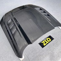 Capó de Fibra de Carbono Seca Langyu Negro para Mustang 2015-2023, Modificación Estilo TF - Venta Directa de Fábrica