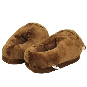 Venta al por mayor de dibujos animados Harries Potters zapatillas para niñas adultas invierno cálido felpa peludo zapatillas con piel para mujeres - Product Image 4