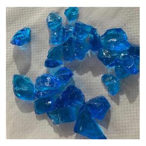 12-20MM pezzi di vetro riciclato frantumato riempitivi di vetro fuoco pietra di vetro - Product Image 1