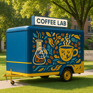 Camion à café <span class=keywords><strong>remorque</strong></span> alimentaire américaine chariot alimentaire mobile hotte personnalisée entièrement équipée cuisine remorques alimentaires - Product Image 2
