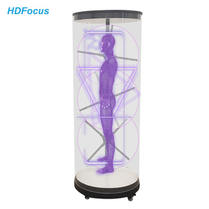 1x3 Hologram Fan <span class=keywords><strong>3D</strong></span> Holographic chiếu hình trụ con người nối giải pháp Holographic <span class=keywords><strong>3D</strong></span> Fan <span class=keywords><strong>3D</strong></span> Hologram LED fan chiếu - Product Image 1