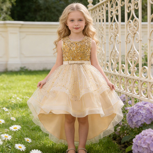 MQATZ New Arrival Floral Patterned Sequins Cake <strong>Kids</strong> Party <strong>Dresses</strong> 3-10 Years Baby Girls' Party Gowns Flower Girl <strong>Dress</strong> AL066 - Product Image 4