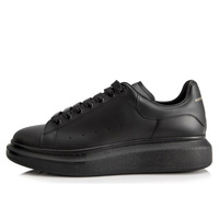 Chaussures de course de luxe en cuir véritable pour hommes et femmes, plateforme MC noir et blanc, baskets MQ, baskets Mqqueen, baskets Queens
