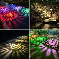 Nouvelle conception de motif, lumière solaire de jardin LED étanche IP65, écologique, avec capteur de mouvement à 360°, montage mural pour aménagement extérieur