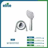 Elite Shower Head Set 1.5m Hose Stainless Steel Modern Round Design For Bathroom Use - Product Image 1