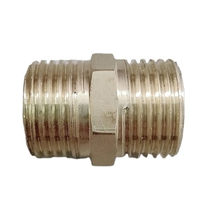 Usine en gros laiton douille fil extérieur hexagone 1/2 '~ 4' mâle BSP filetage DIN Standard garantie de 3 ans pour les raccords de plomberie - Product Image 1